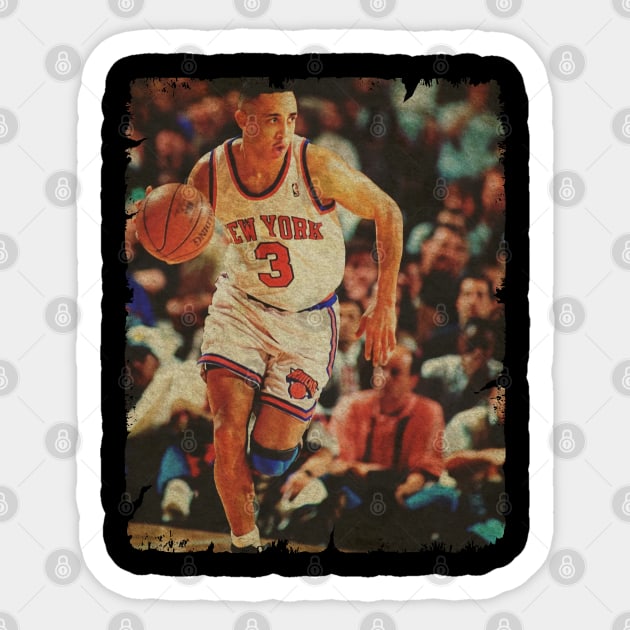 John Starks - One of The 90's Knicks OG's Sticker by MJ23STORE